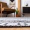 Safavieh 7 ft. 7 in. x 10 ft. Augustine 400 Rectangle Power Loomed RugBlack & Cream AGT445Z-8 - alternate 7